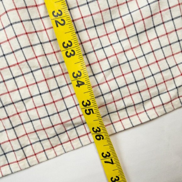 Polo Ralph Lauren 4XLT Tall Men's Shirt Button-Down White Graph Check Flannel - Picture 12 of 14